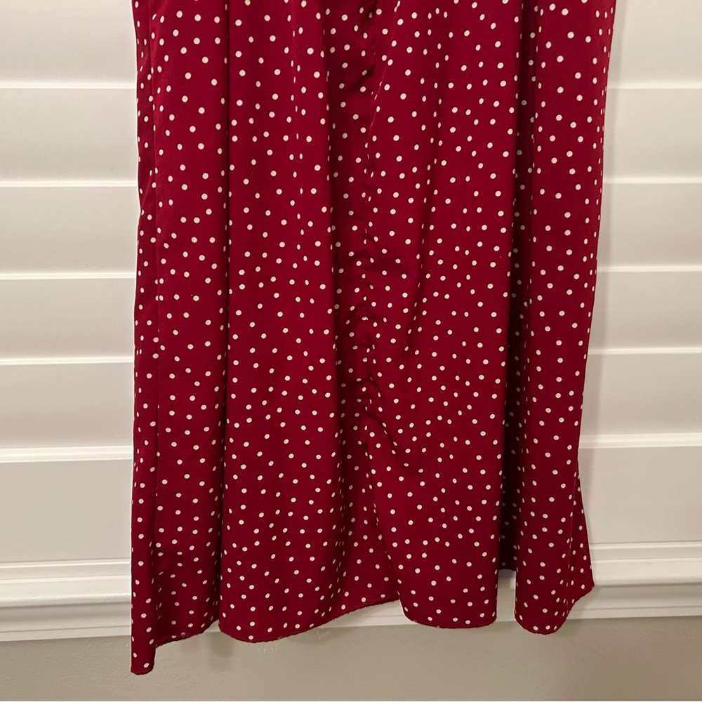 SHEIN Red With White Polka Dots Dress - Picture 10 of 11